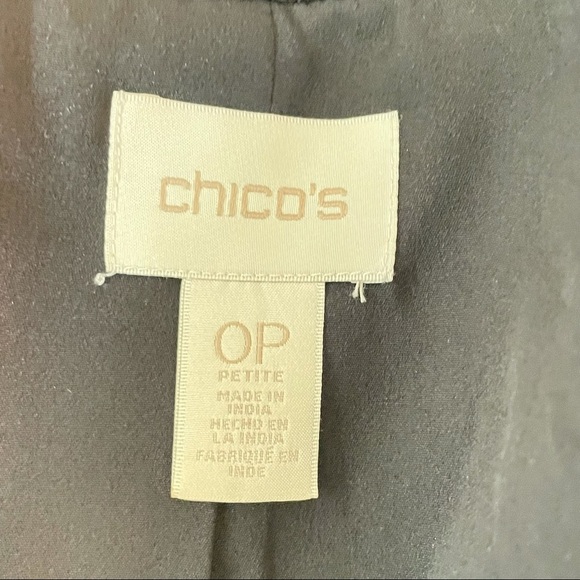 Chico’s Floral Embroidered and Lace Open Front Jacket Size 0P (Petite) Boho - Picture 10 of 10